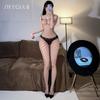 Sex underwear sexy suspenders transparent open crotch free one-piece stockings clothing temptation transparent passion fishnet socks 3
