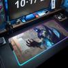 Omen valorant Mouse Pad RGB Mousepad da Gioco Grande Pad LED Tappetino da Scrivania per PC Tappetino Luminoso per Mouse Tappetini Grandi per Tastiera Tappeto da Tavolo Con
