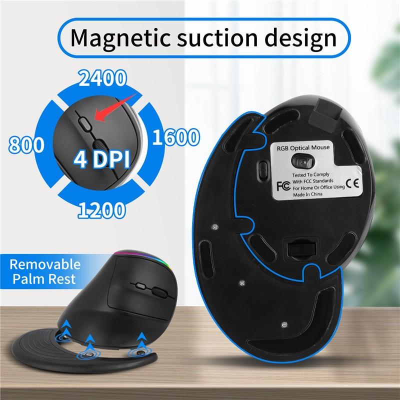 Buy Wireless Gaming Mouse Ergonomic Vertical Mouse USB Computer Mice
