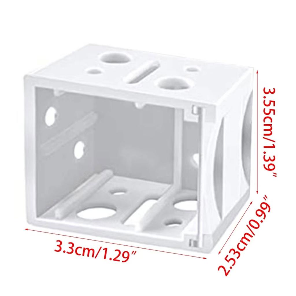 6PCS White Color Mounting Brackets Blind Headrail Track End Holder Window Blind Brackets for Window Blinds Installation