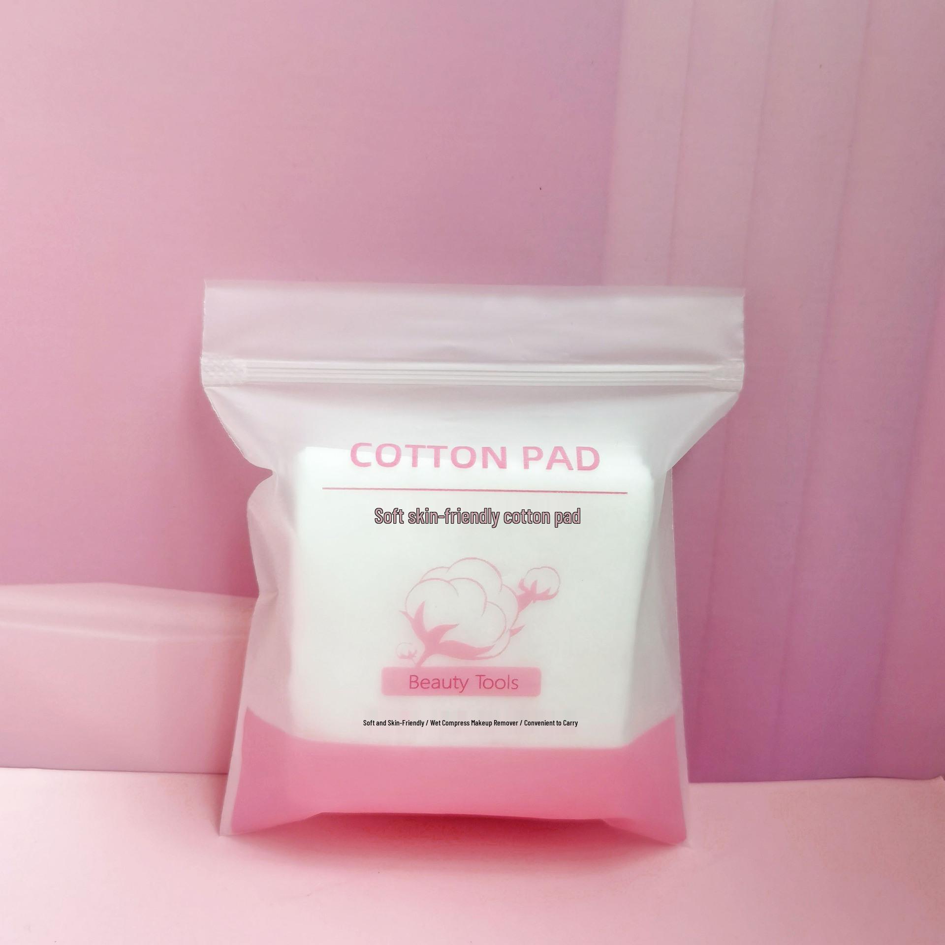 Disposable Thin Cotton Pads: Water-Saving Makeup Remover & Wet Compress, 80 Pieces 6x7cm - 80 pcs