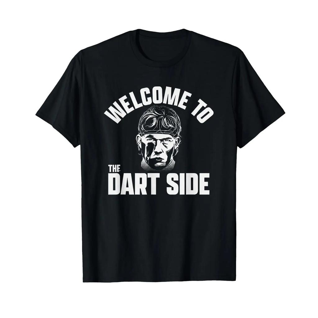 Welcome To The Dart Side New York T Shirt For Vintage Washed Soft Graphic Fashion Stylish Homme Designer Clothes Unisex