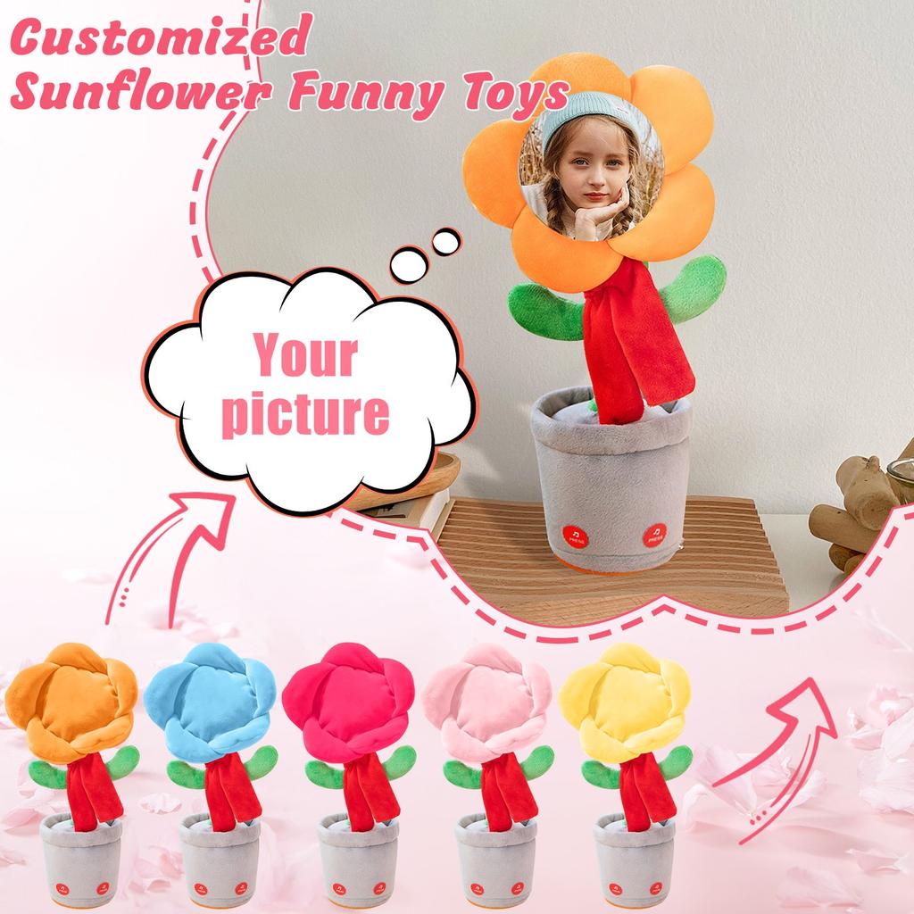 Personalisierte Singende und Tanzende Sonnenblumen-Spielzeuge