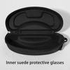 Portable Eva Glasses Case With Carabiner Hook Black Sunglasses Hard Case Zipper Eyeglasses Protector Box Holder
