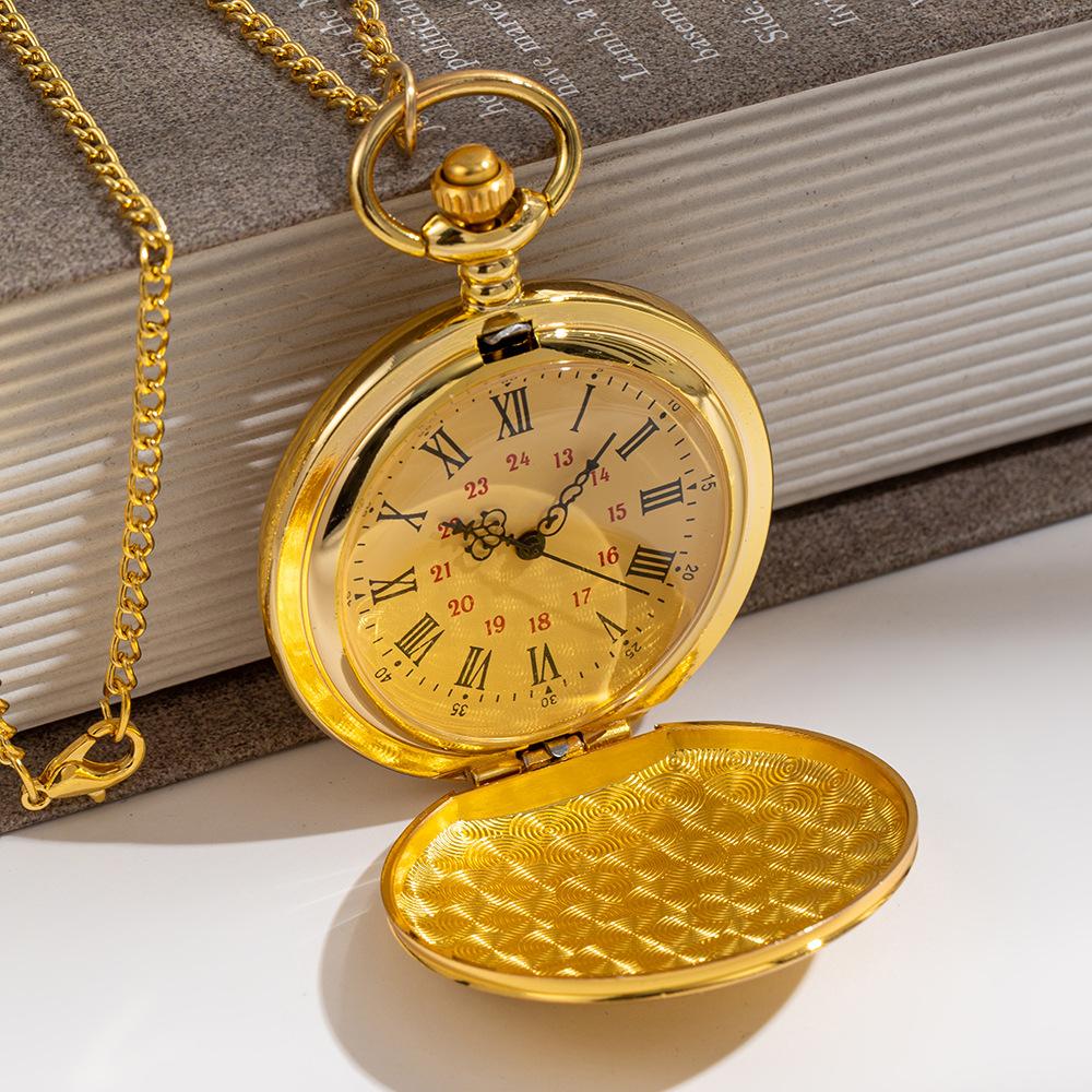 TO MY SON Engraved Gold Pocket Watch