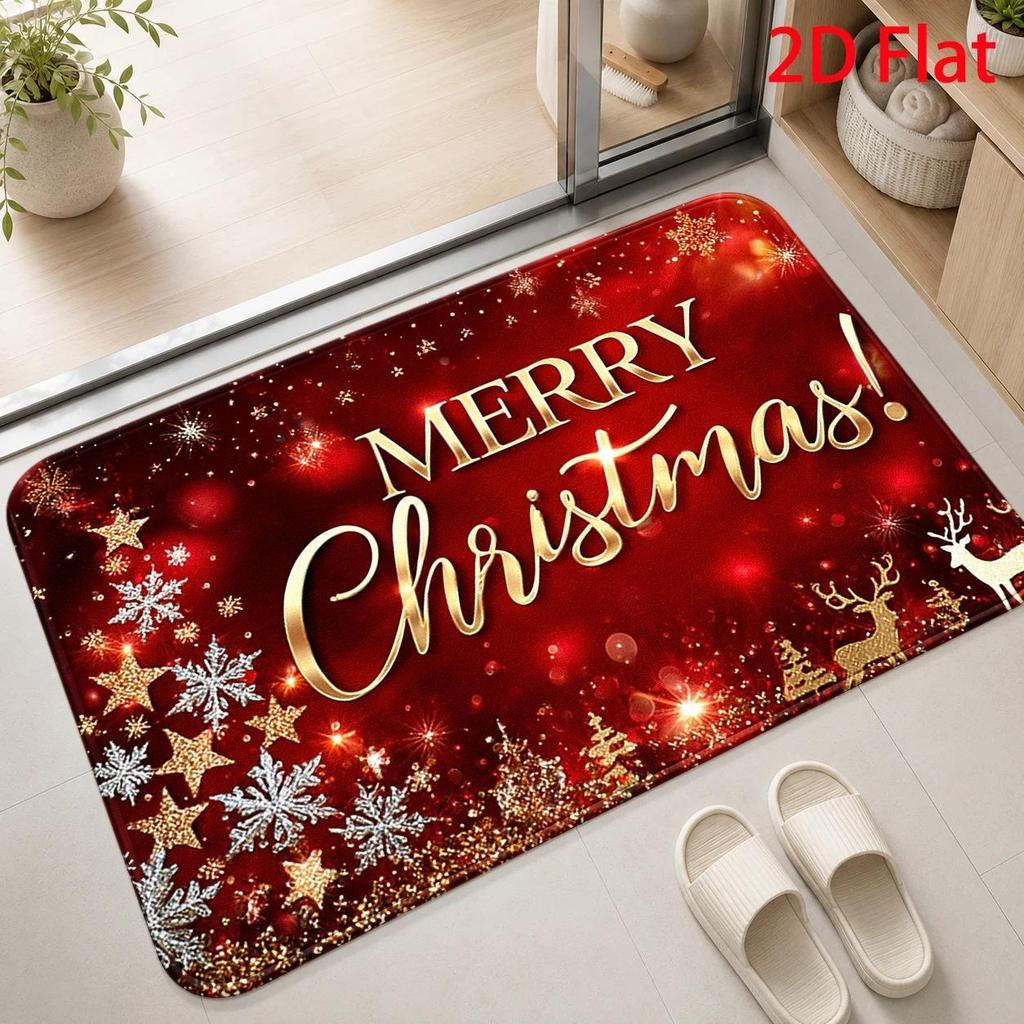 Baby Its Cold Outside Doormat Snowman Welcome Rug Plaid Winter Entryway Carpet Apartment Lounge Studio Floor Decor Mat