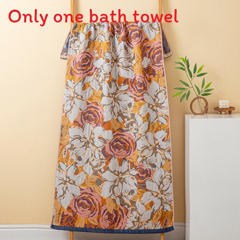 Cotton Bath Towel With Absorbent Quick Dry Fabric For Couples Home Use