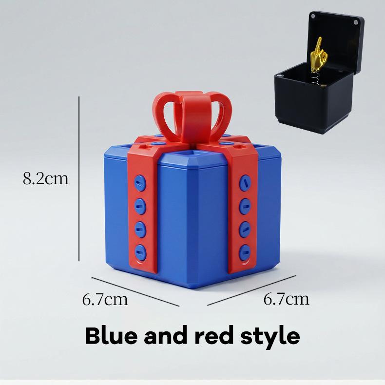 Out of the Box Pop-up Middle Finger Gift Box Creative Desk Home Decor Gifts Middle Finger Novelty Christmas Funny Prank Gift