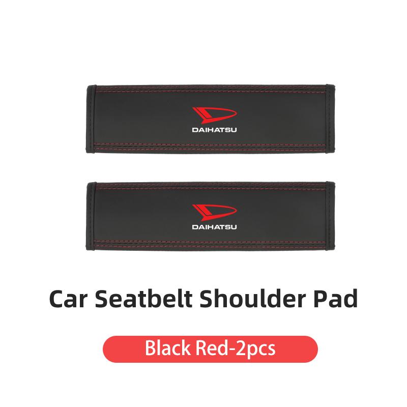 Car Seat Shoulder Pad Leather Safety Belt Protector Cover Accessories For Daihatsu Terios Sirion Mira Materia Rocky YRV Feroza C