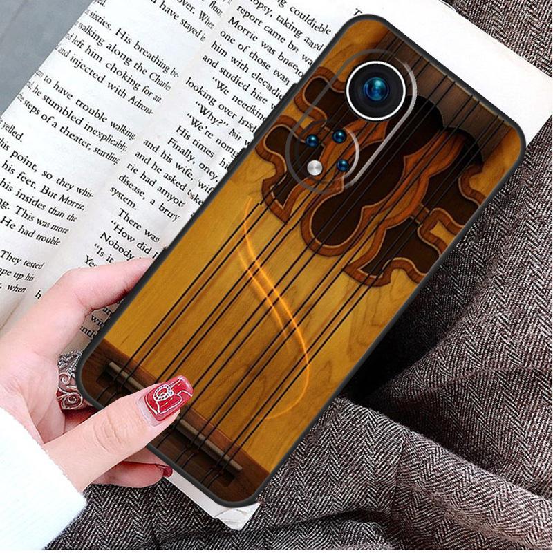 Guitar Violin Fiddle Music Case For Honor X9a X8a X7a X6a X6 X7 X8 X9 X8b X9b 50 70 90 Magic 5 Lite Magic 6 Pro Cover