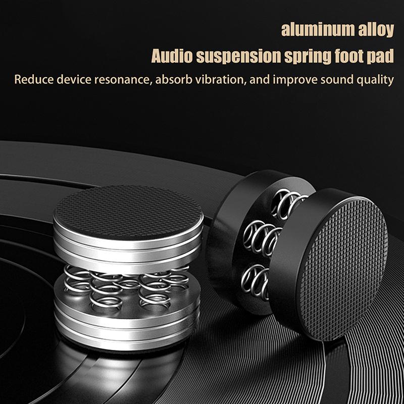 1 Stück Hifi-Schwingungsdämpfer Aluminiumlegierung Federdämpfungspad für Audio-CD-Hifi-Verstärker-Lautsprecher-Plattenspieler