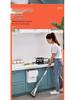 Hanging Kitchen Trash Can with Sliding Lid and Inner Bucket for Household Use