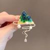 Korean Elegant Light Luxury Brooch - High-End Anti-Exposure Pin for Women's Clothing Accessories
