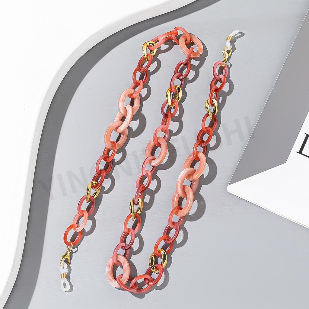 Europäischer und amerikanischer Stil Ins Acryl bunte Brillenketten Damenmode Anti-Verlust Brillenband Lanyard
