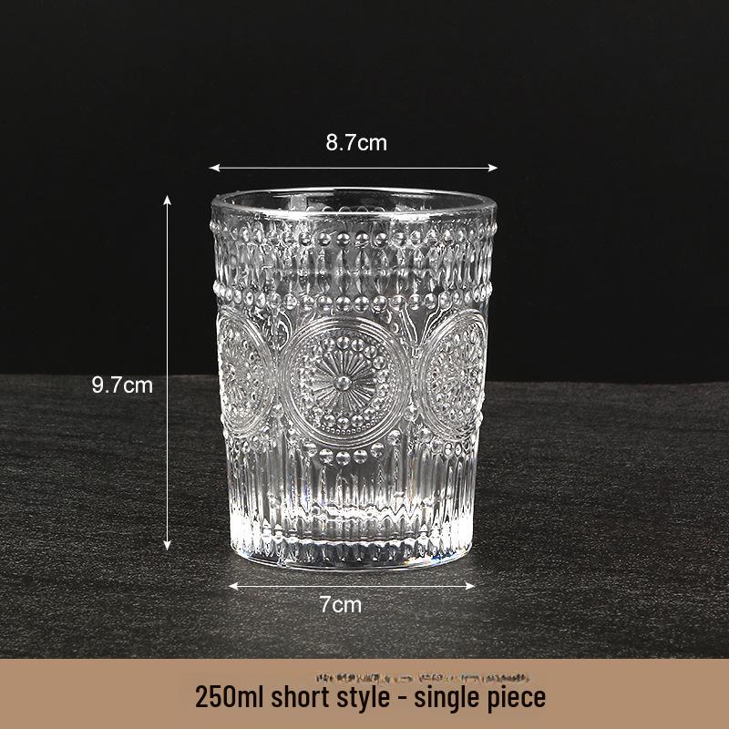 

Стеклянная чашка для напитков с дизайном подсолнуха - Идеально подходит для студентов и летних сувениров 250ml-400ml