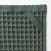 MUJI Waffle Hand Towels with Loops, 10-Pack, 34 X 35cm, Green, Smooth To the Touch, Product Number: 84705861