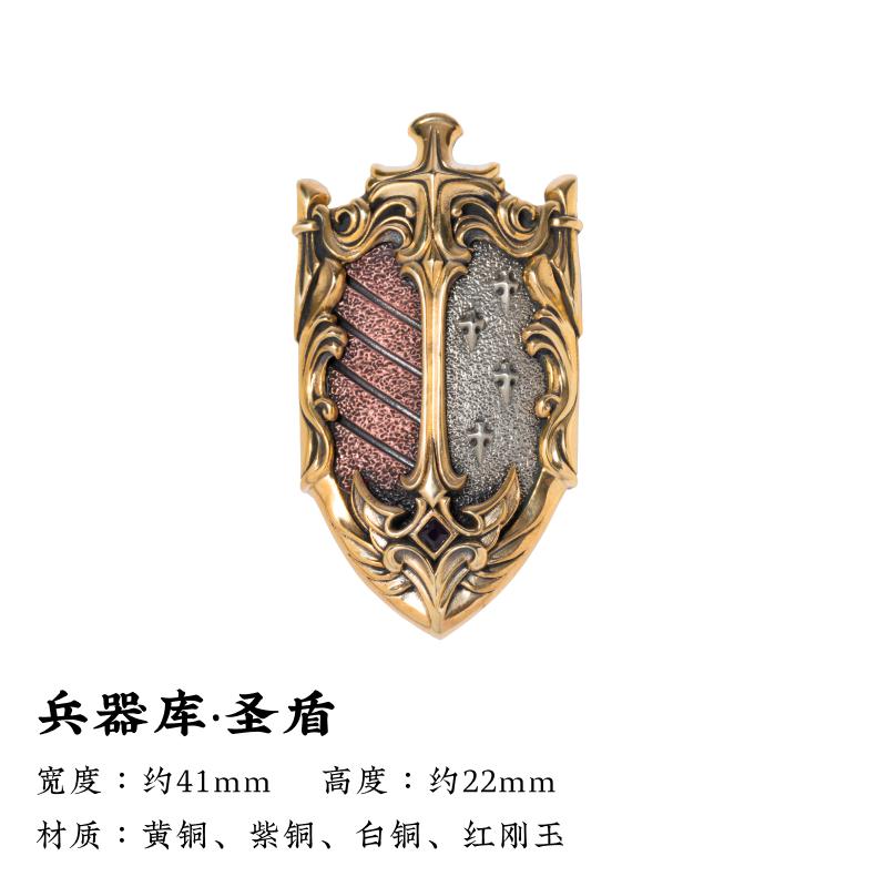 

National-style magnetic metal minifigure,crusader theme desktop ornament,creative stress-relieving toy for workstation display