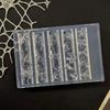 Spring Flower Nail Art Molds DIY Resin Carving Mold High Transparency Floral Decoration Nail Art Tools