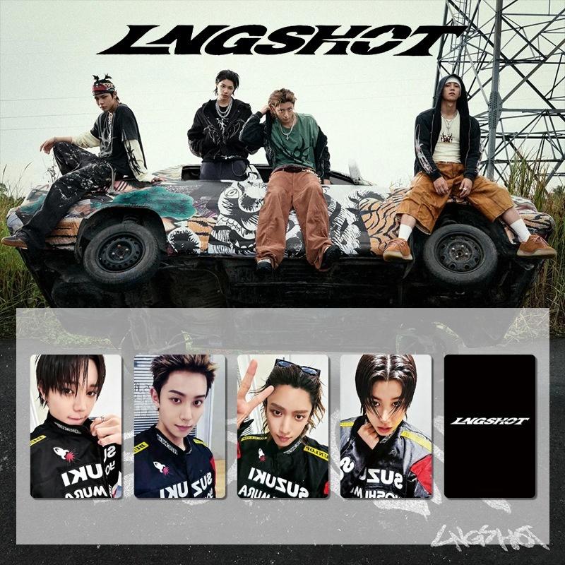 

LNGSHOT Первый альбом SHOT CALLERS Музыкальная карта Weverse Открытка из pop-up магазина RYUL WOOJIN LOUIS OHYUL Коллекция фанатов HD Глянцевое фото 5.4x8.6cm