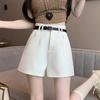 Women's High-Waisted A-Line Casual Suit Shorts - Slimming, Loose, Versatile, Summer Outerwear