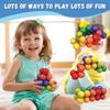 Cool Sensory Toys Rainbow Ball Gadgets Toy,Stress Relief Inseparable Fidget Toys for Adults, ADHD, Desk Toys,kids Christmas gift