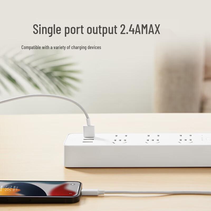 BULL 6-Outlet 3-USB Power Strip