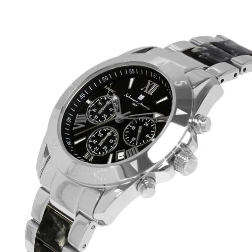 Salvatore Marra Salvatore Marra Watch Men's Chronograph Acetate Combination Belt 20th Anniversary Limited Model Brand Ranking Watch Gift SM23105-SSBK