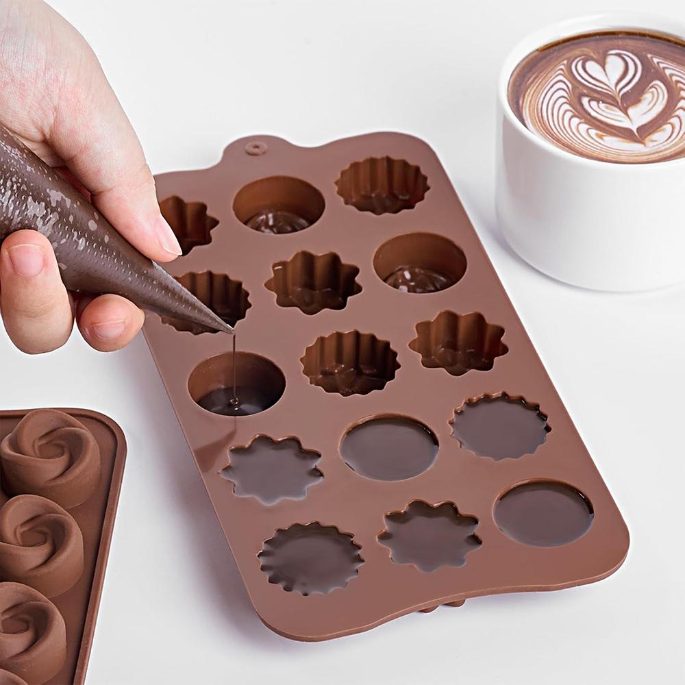 Silicone Molds for Chocolate Non-Stick Chocolate Candy Butter Molds Silicone Chocolate Mold for Delicious Chocolates Baking Tool