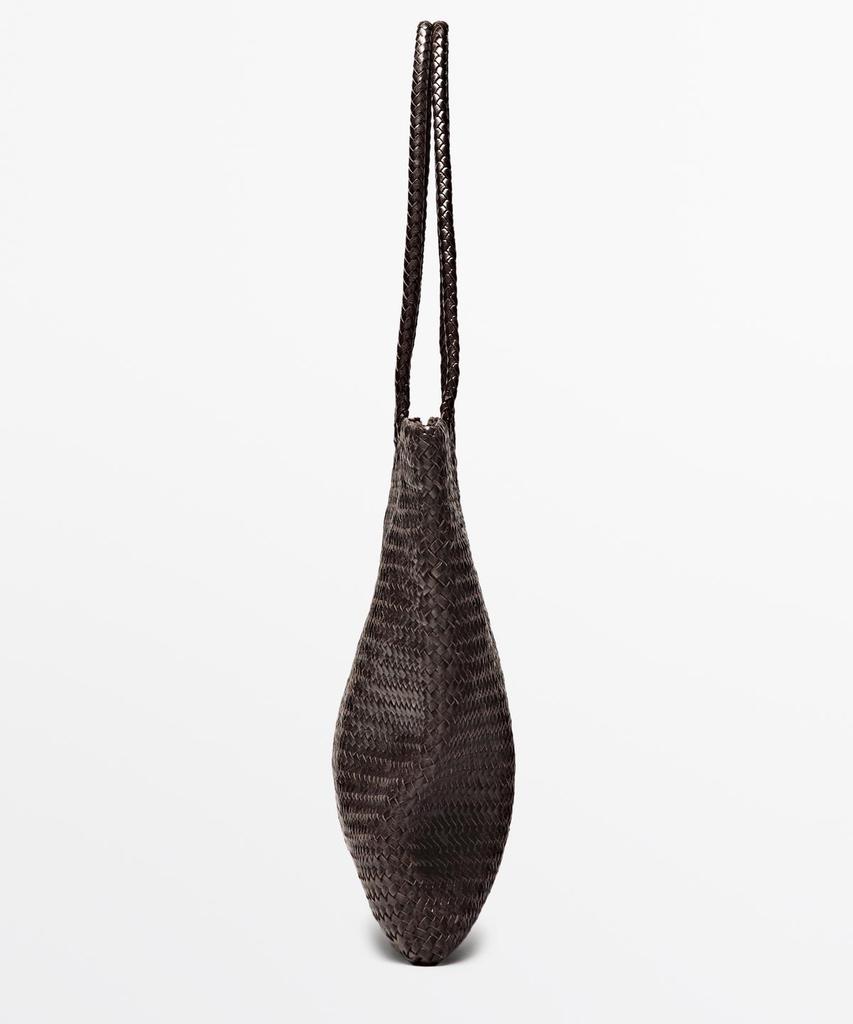 Massimo Dutti Medium Napa Leather Weaving Tote Bag