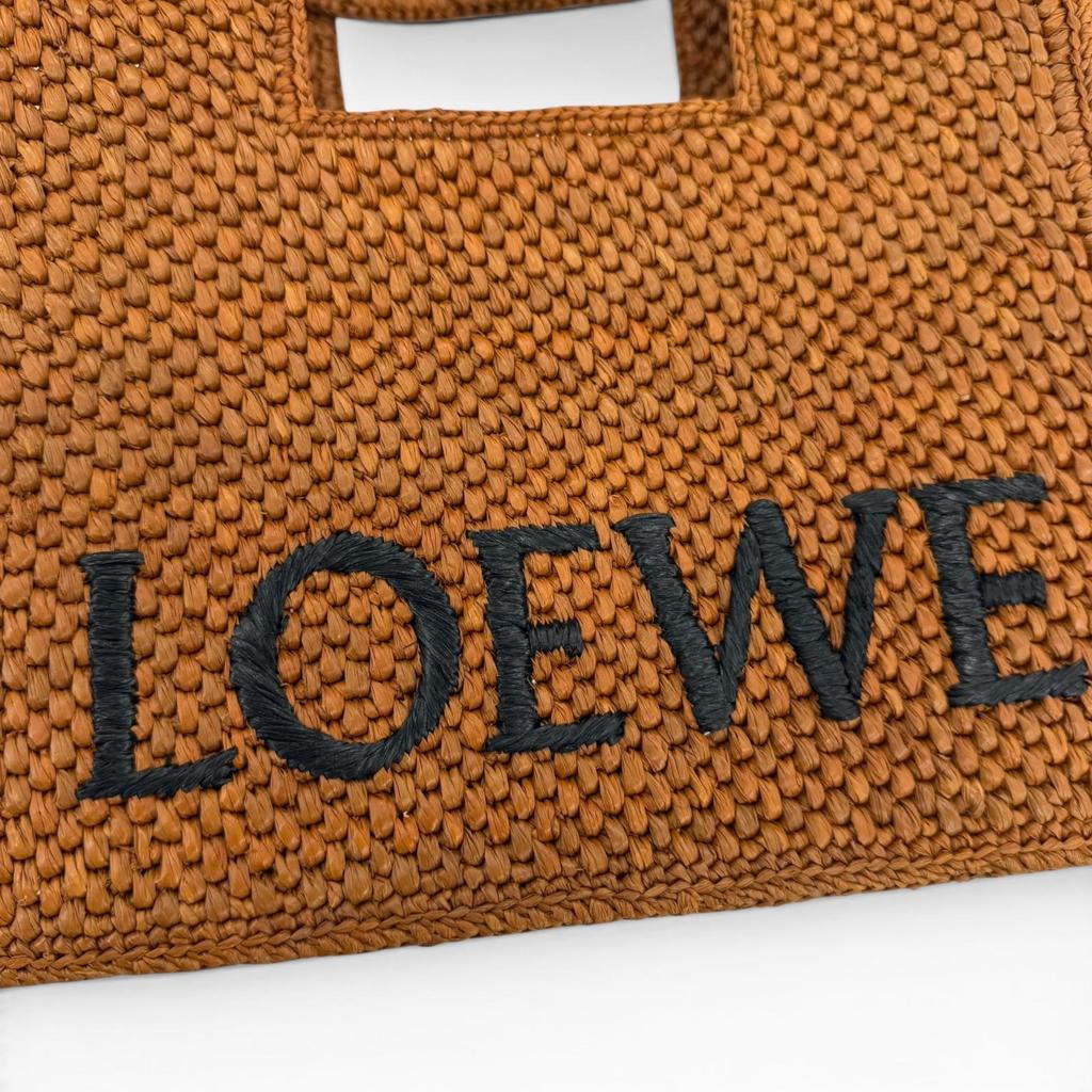 Excellent LOEWE Handbag Font Tote Small Leather 2-Way Shoulder Bag A685B59X01 Used