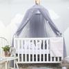 Tenda da Culla in Pizzo per Bambini Tenda a Cupola Rotonda Tenda Sospesa Zanzariera Decorazione Stanza Bambini