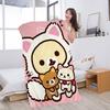 Cute Rilakkuma Bear Microfiber Printed Beach Towel Mountain Climbing Yoga Beach Swimming Running Absorbent Soft Towel