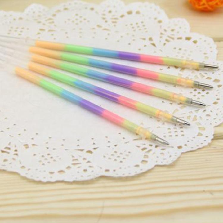 Rainbow Colors Pen Refills Ink Refills 0.8mm Tip