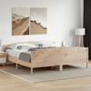 Vidaxl Bed Frame Without Mattress, 200X200 Cm, Solid Pine Wood