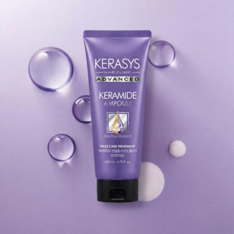 Kerasys Ceramide Clinic Hair Treatment for Wavy & Damaged Hair 200ml × 3pcs – Nourishing Hair Treatment