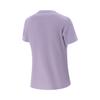Li Ning Running Series Sports Casual Simple Solid Color Letter Crew Neck Pullover Short Sleeve T-Shirt Women T-Shirt Aviation-Purple ATSV098-11