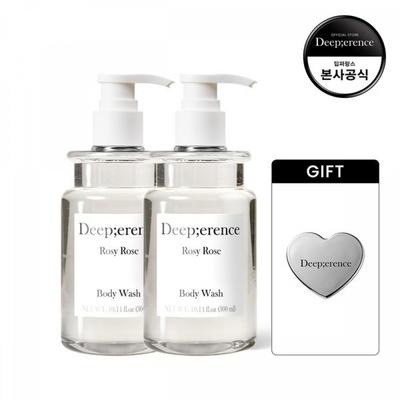 Parfémovaný sprchový gel 2 ks Logirose + Zrcátko ve tvaru srdce Dárek