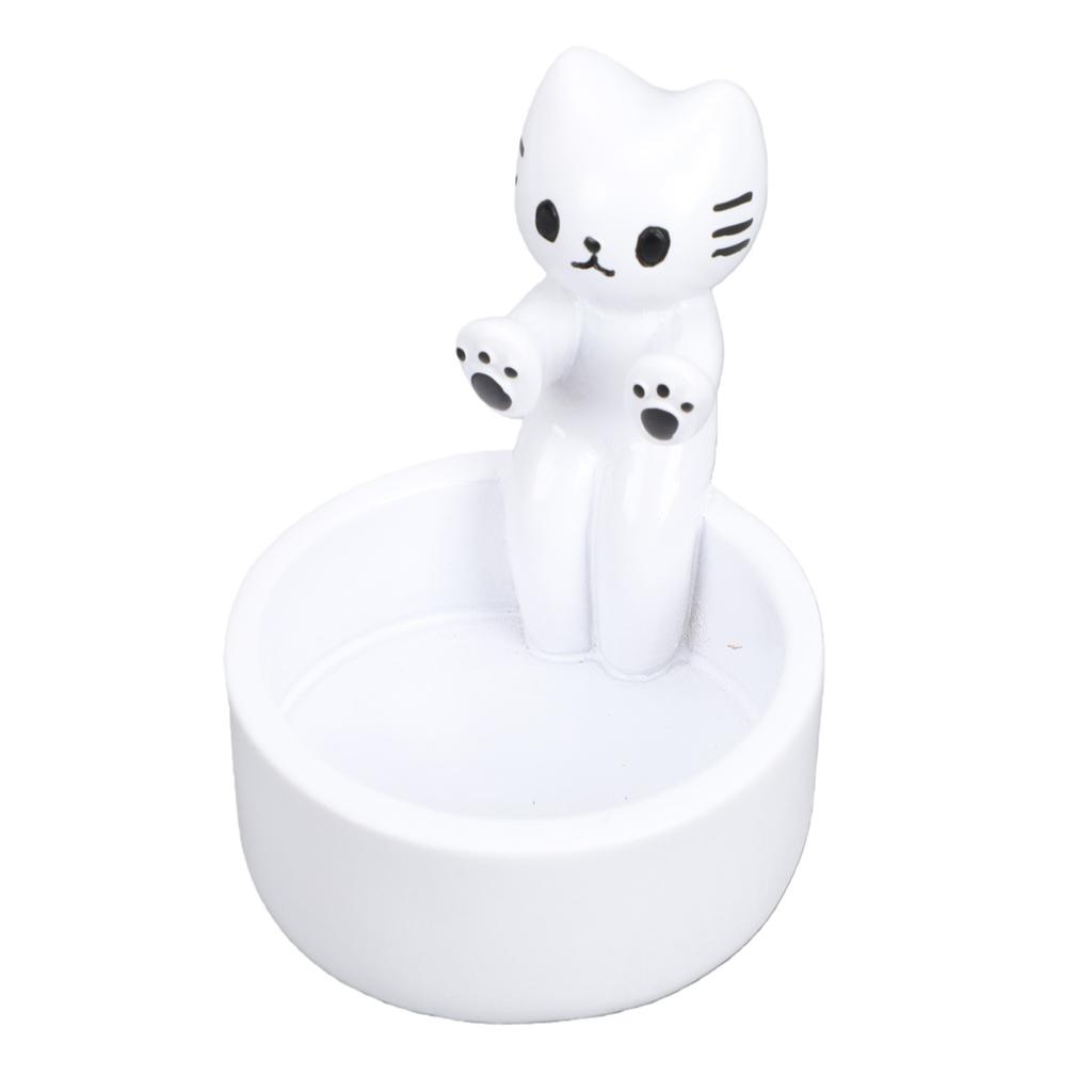 Warming Paws Tea Light Candle Sticks Holder Cute Decorative Item Artistic Candle Stand White Cat
