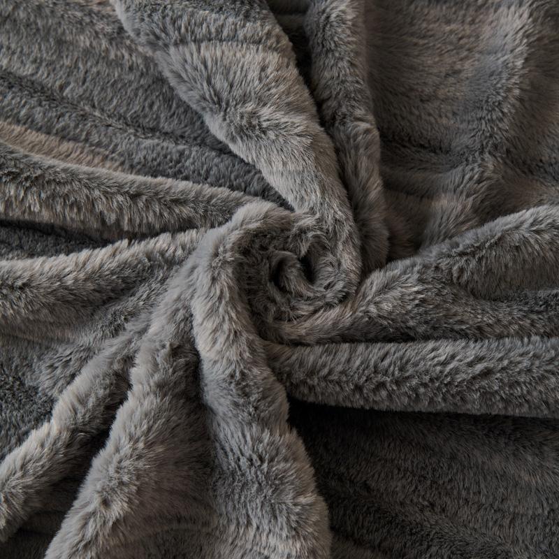 Winter Rabbit Wool Camping Picnic Sofa Cover Housses De Canapé Funda Sofa Thick Streaks Sofa Covers Mats Throw Blankets