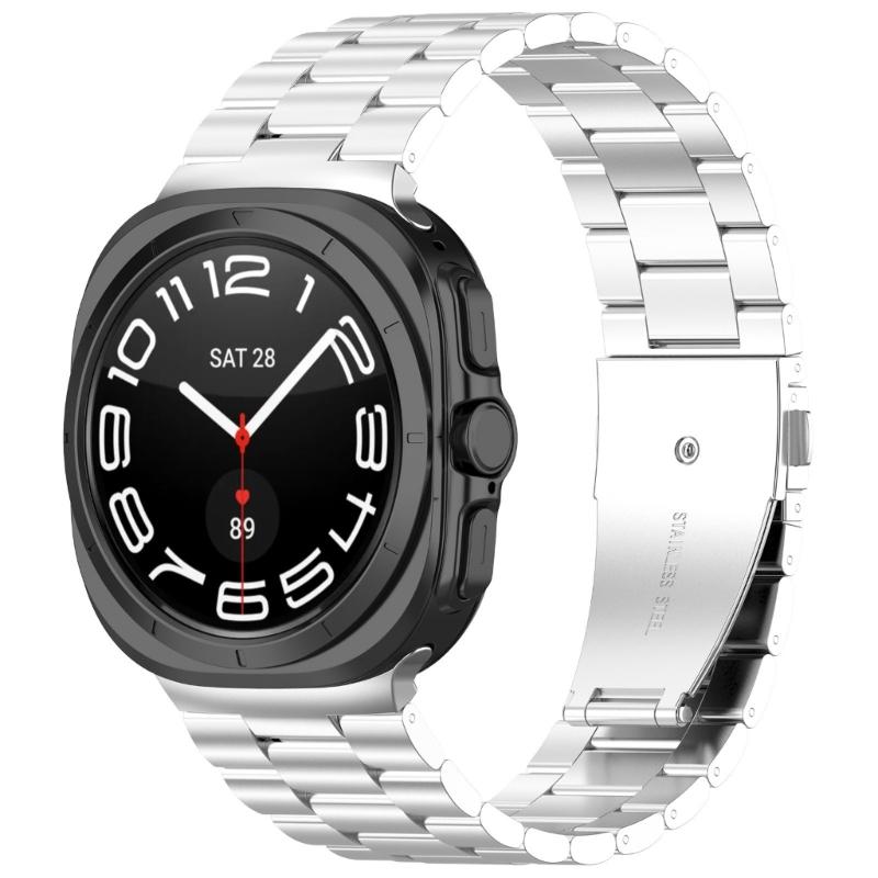Waterproof Watch Strap Wristband for Watch Ultra 47mm Sports Watch Metal Band Anti-scratch Sweatproof Strap