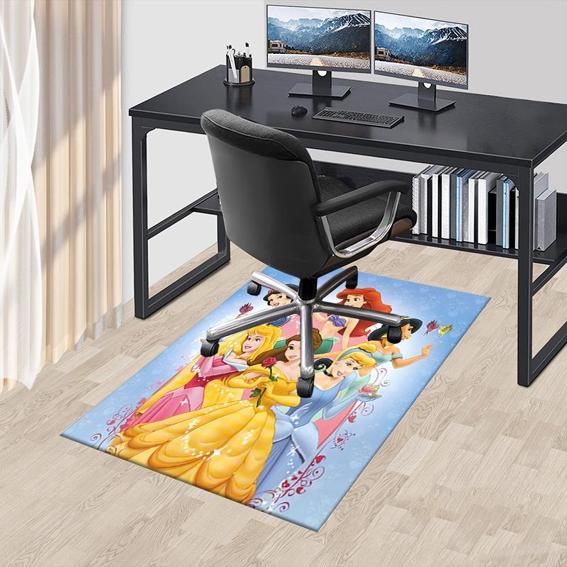 Princesses Winter Wonderland Carpet For Playroom Bedroom Living Room Sofa Home Decorkids Game Area Rug Nonslip Floor Mat