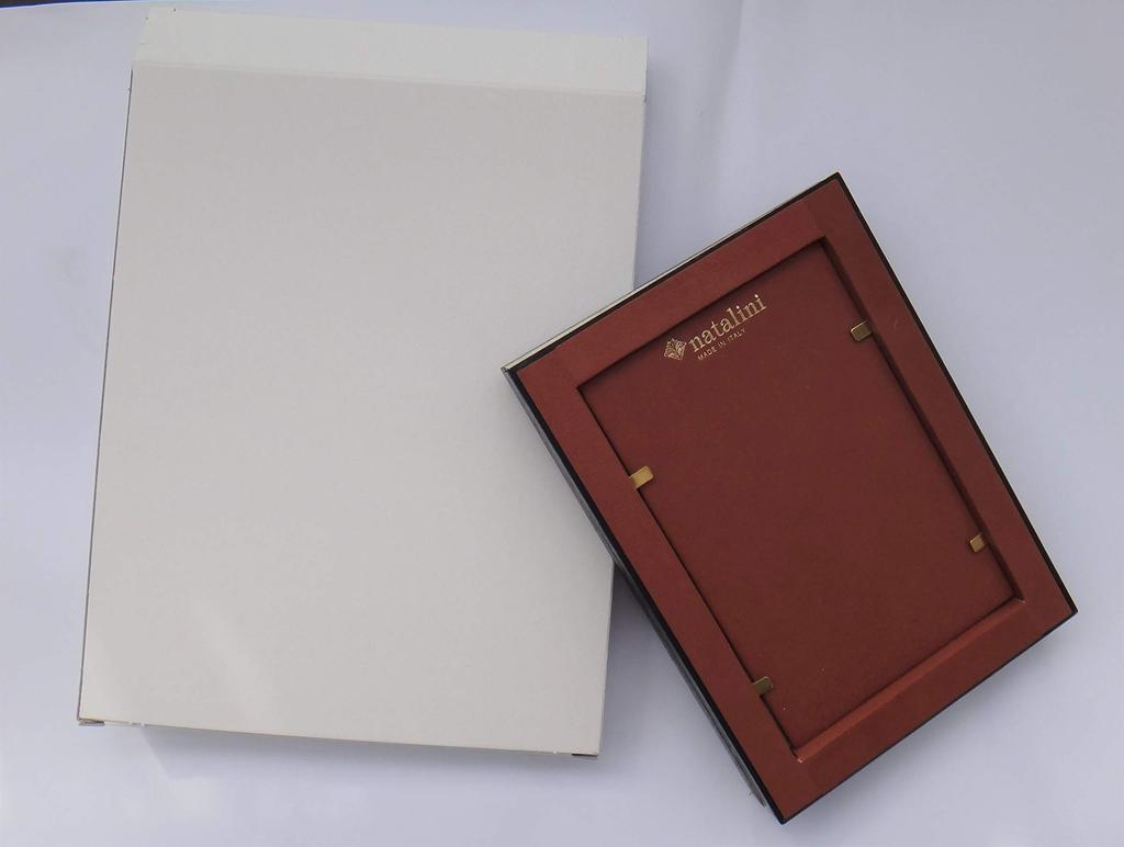 natalini Shell Wooden Photo Frame, 2-Sided, Made in Italy, 10 x 15cm, Postcard Size, Double Fold, Q-H-20, White, Small