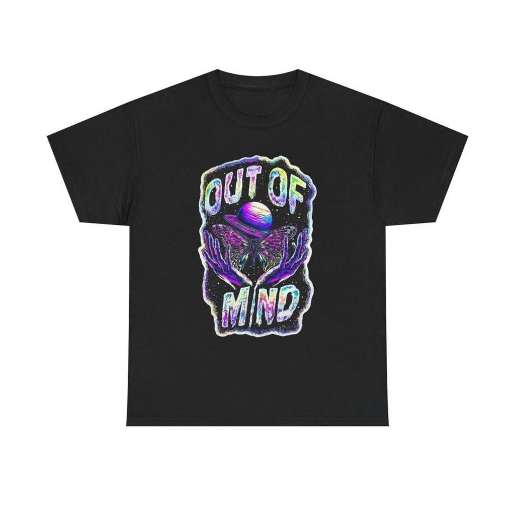 Out Of Mind Groovy Space Graphic T Shirt Unisex Heavy Cotton Tee Unisex T-Shirt