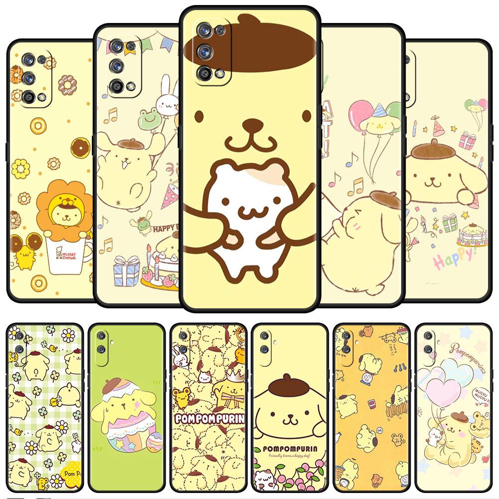 

Чехол для Realme 8 C21y GT Neo 2 3 8i C21 7 C11 6 C12 C35 C3 GT 9 Pro C12 Master Funda, чехол для телефона Pom Pom Purin, милый чехол