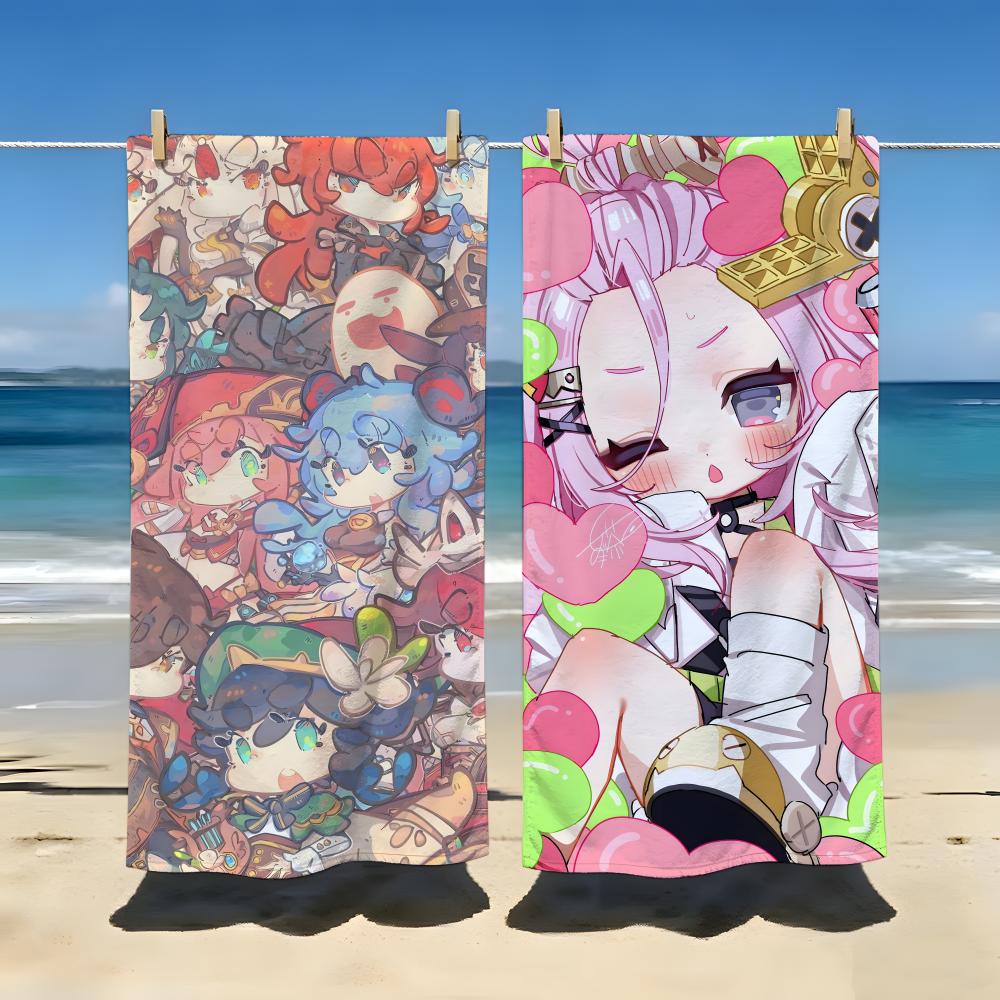 Game G-Genshin I-Impact Towel Beach Blanket Towel For Travel Gym Shower Luxury Lightweight Camping Pool hot
