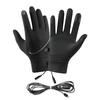 Motorcycle Gloves Heated Mittens USB Touch Screen Gloves 3 Gear Temperature Windproof Cycling Mittens Electric Heating Glove