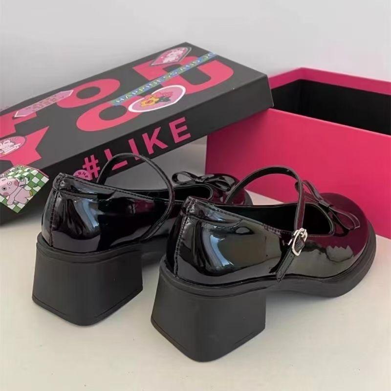 British Style Small Leather Shoes Women's Mary Jane Shoes Round Head Versatile Japanese Jk College Style Skirt 2025 Spring New