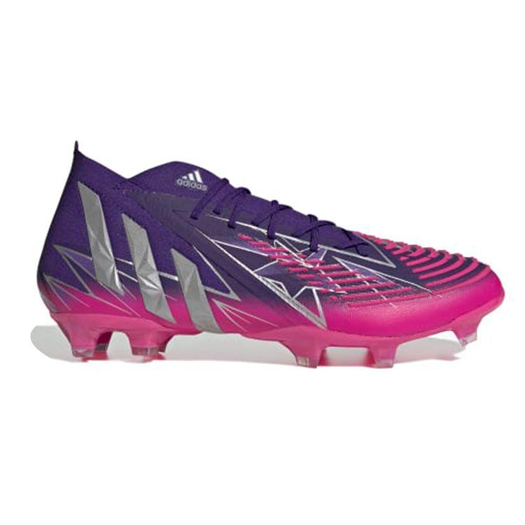 Adidas Predator Edge.1 FG Team College Фиолетовые кроссовки унисекс серебристо-металлик — фото 2