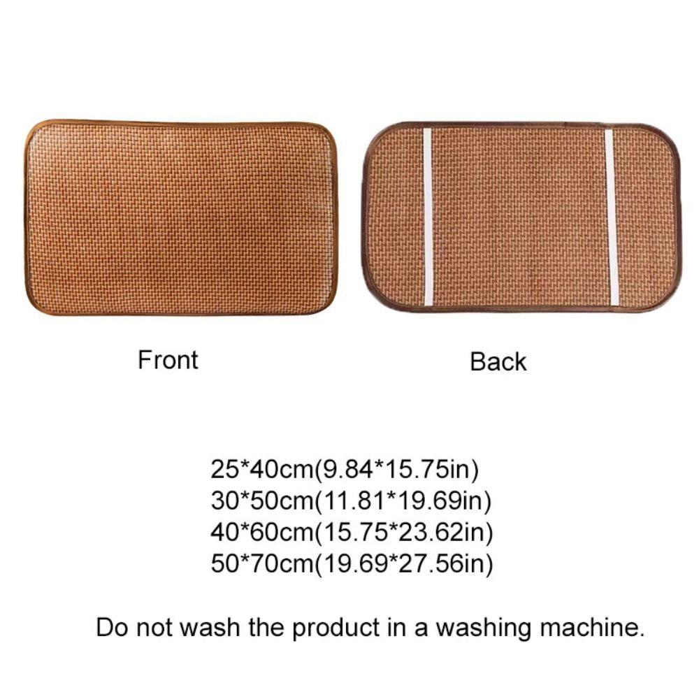 1 Pair Rattan Cooler Pillowcase Breathable Pillow Protecter Summer Cool Pillow Cover Dormitories