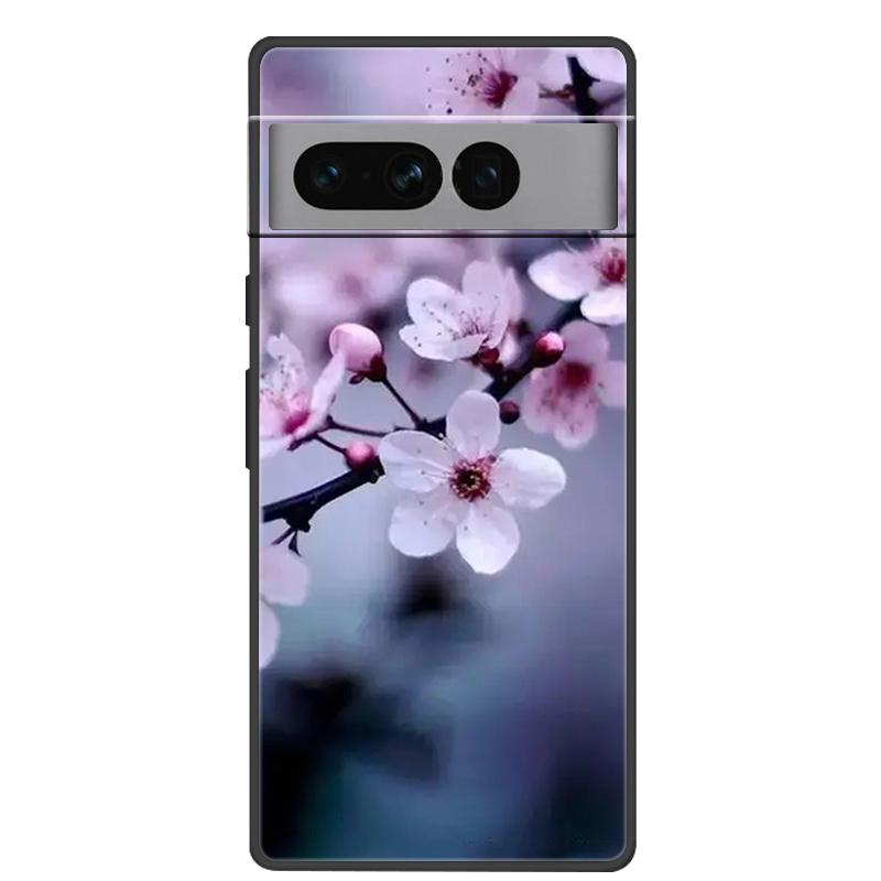 For Google Pixel 7 Pro Case Soft Black Silicone Bumper Butterfly Phone Cover for Googe Pixel7 7Pro Pixel7Pro Cases Fundas Coque